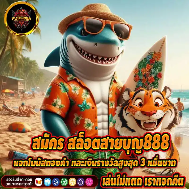 สมัคร สล็อตสายบุญ888 แจกโบนัสทองคำ และเงินรางวัลสูงสุด 3 หมื่นบาท