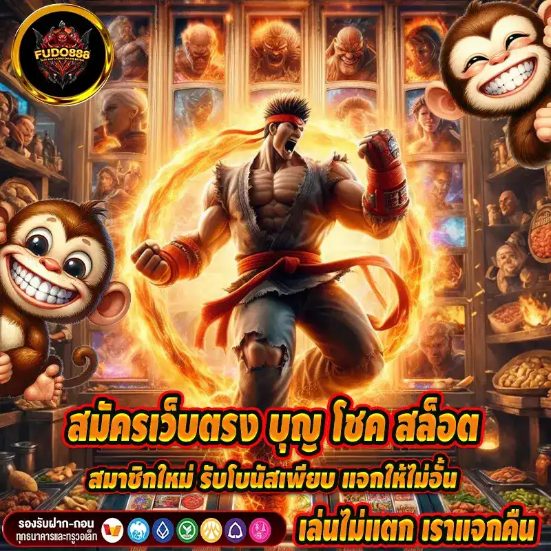 สมัครเว็บตรง บุญ โชค สล็อต สมาชิกใหม่ รับโบนัสเพียบ แจกให้ไม่อั้น